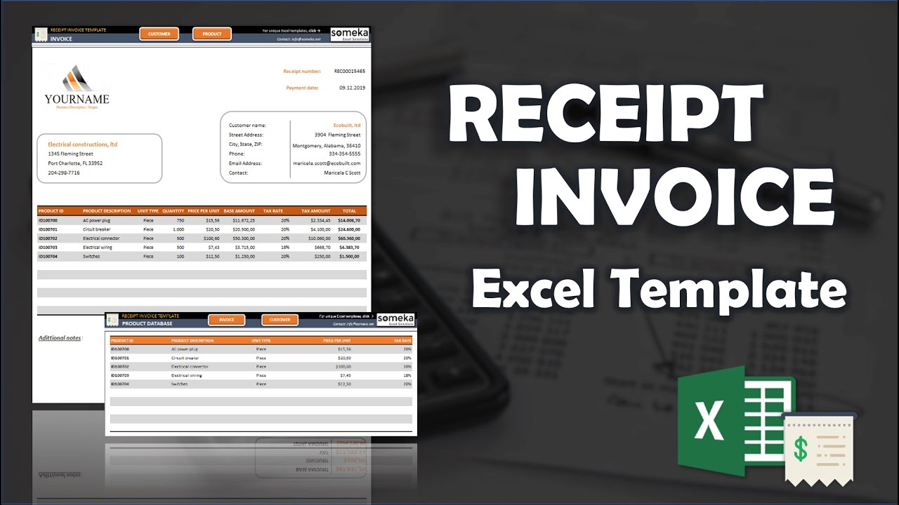 Detail Receipt Template Excel Nomer 51