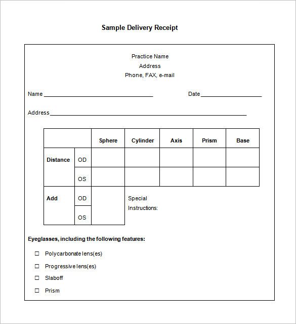 Detail Receiving Document Template Nomer 13