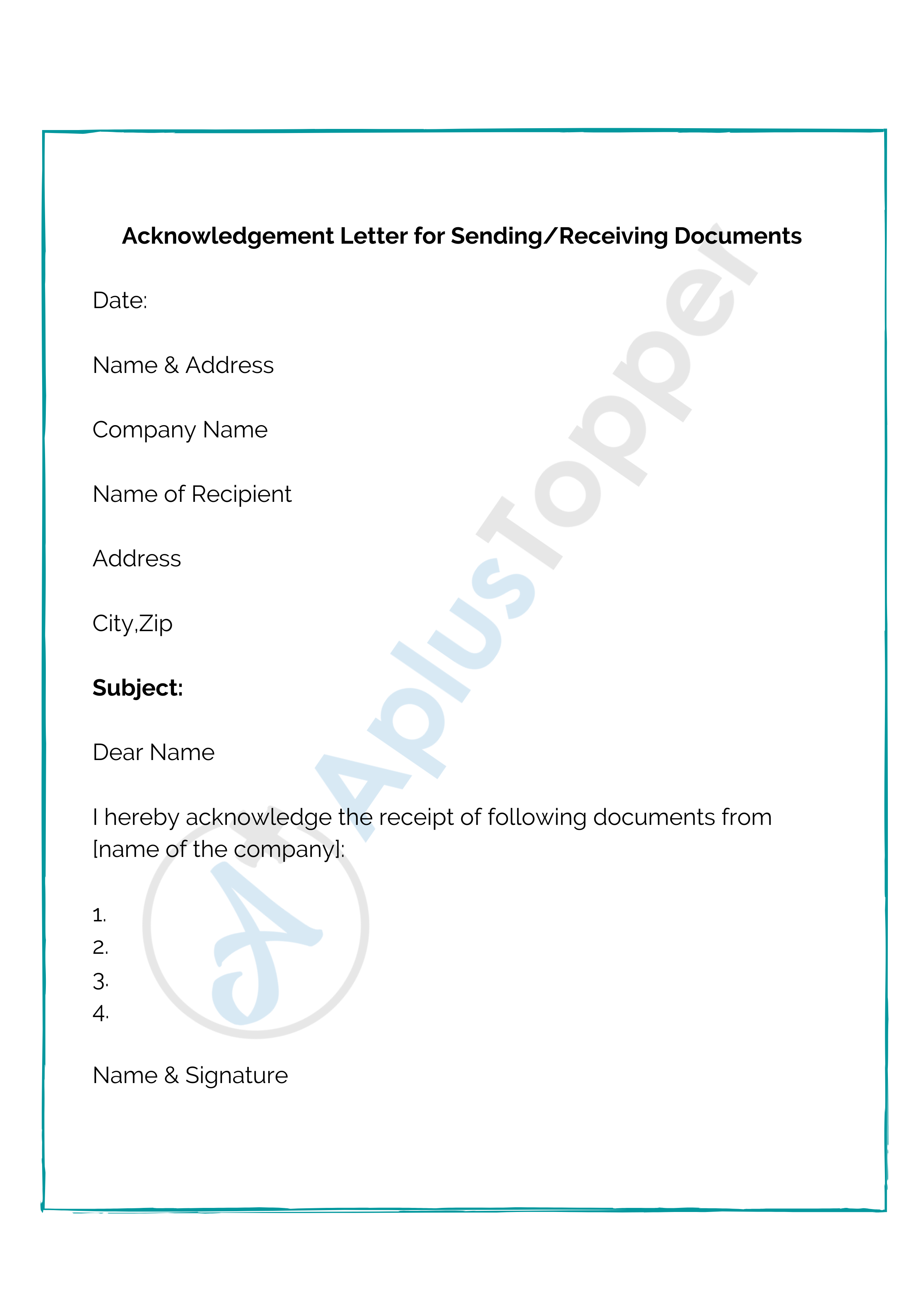 Detail Receiving Document Template Nomer 14