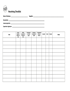Detail Receiving Document Template Nomer 55