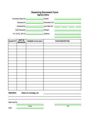 Detail Receiving Document Template Nomer 9