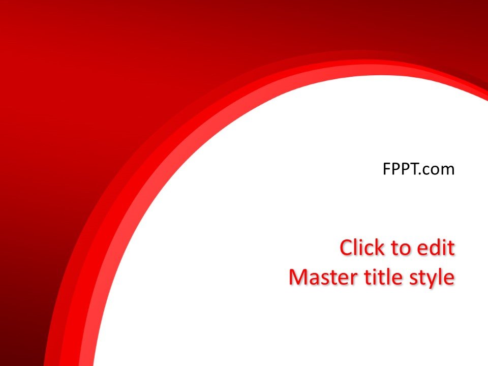 Detail Red Powerpoint Template Nomer 15