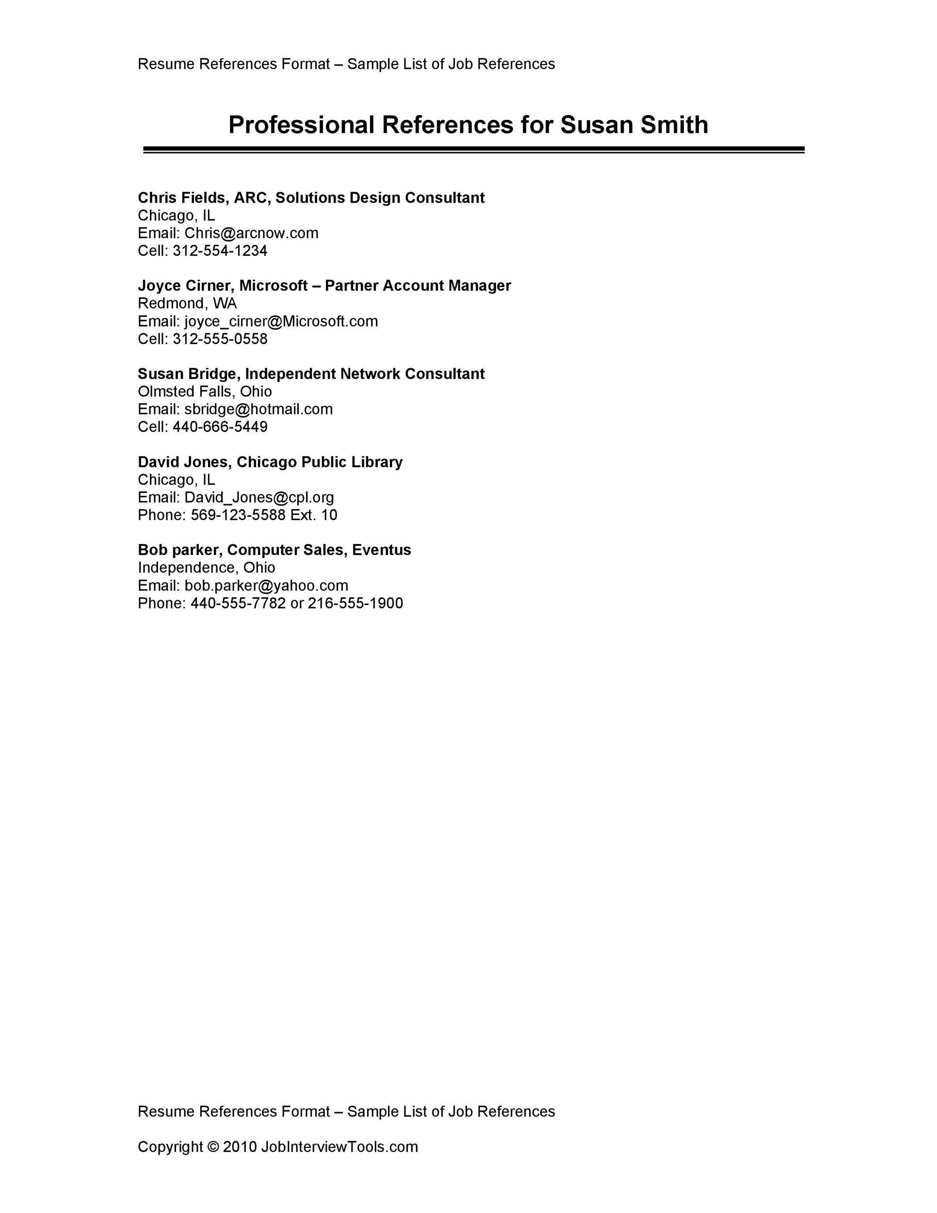 Detail References Template Word Nomer 17