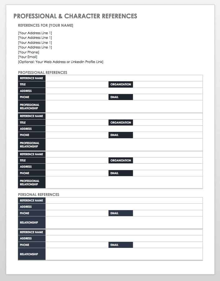 Detail References Template Word Nomer 19