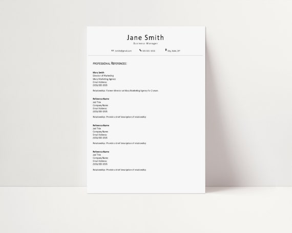 Detail References Template Word Nomer 24