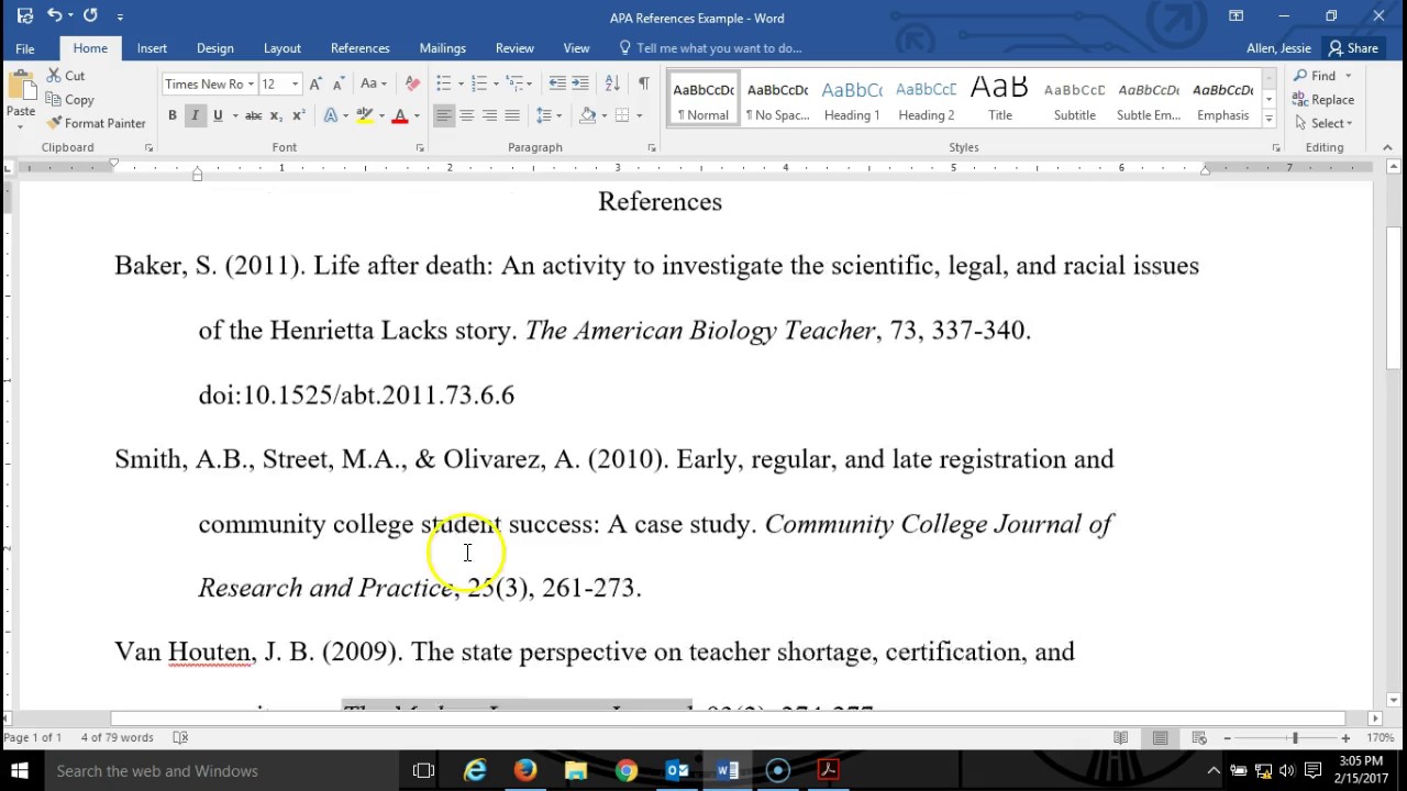 Detail References Template Word Nomer 31