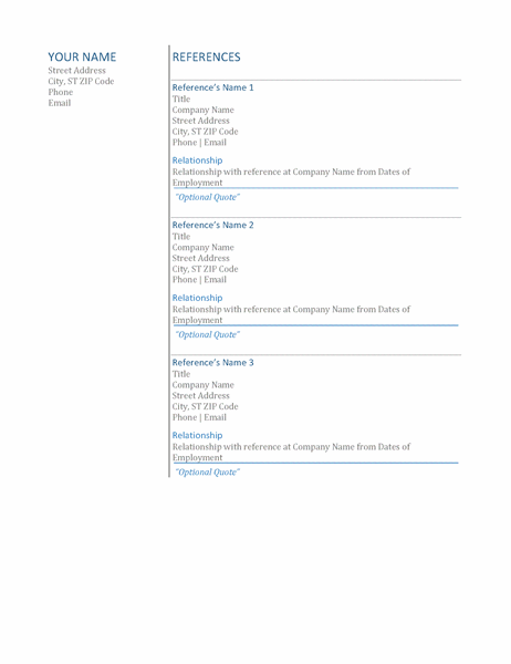 Detail References Template Word Nomer 42