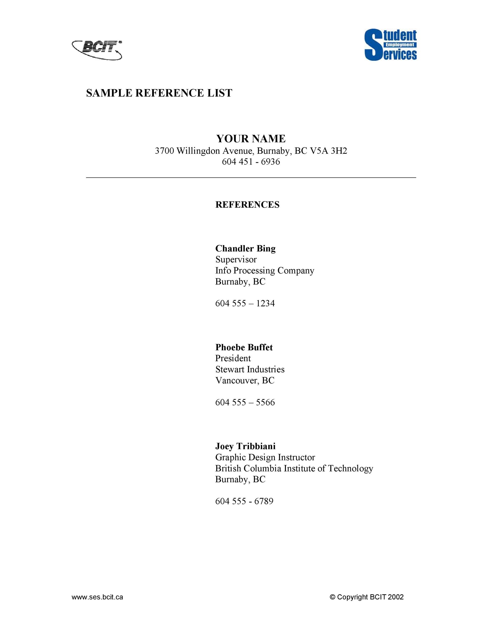 Detail References Template Word Nomer 6