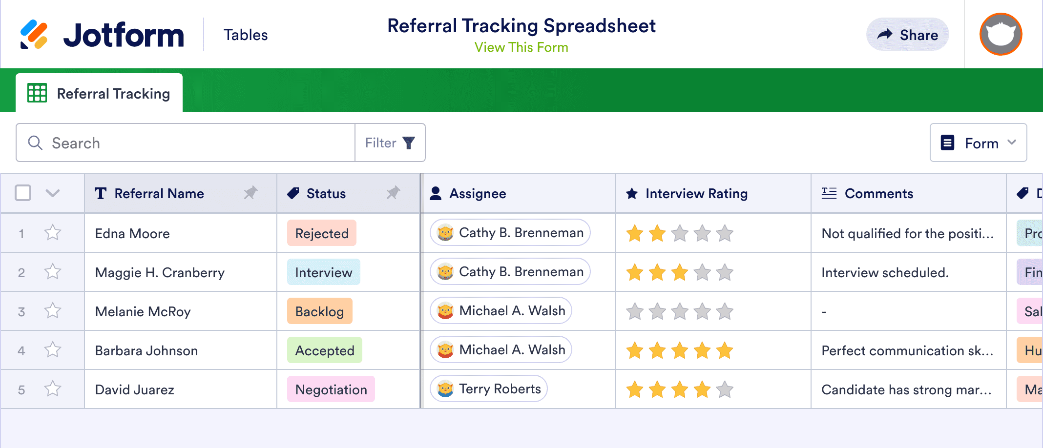Referral Tracker Excel Template - KibrisPDR
