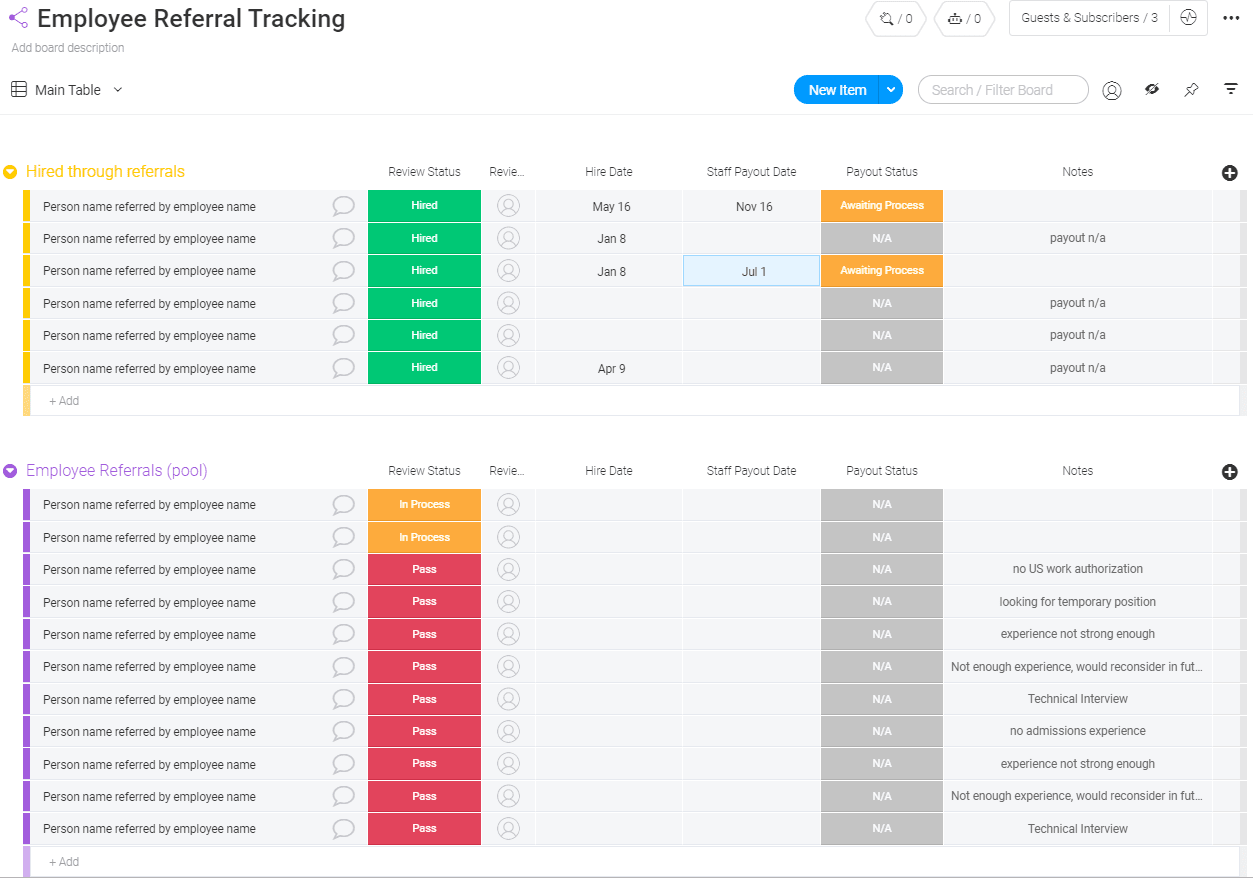 Detail Referral Tracker Excel Template Nomer 2