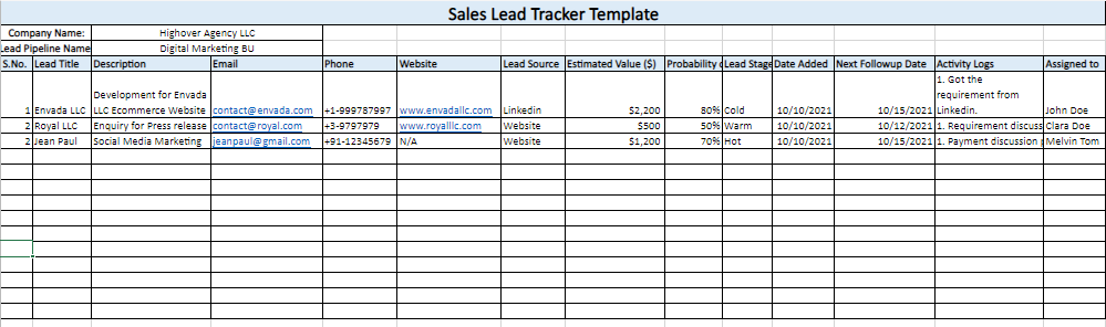 Detail Referral Tracker Excel Template Nomer 26