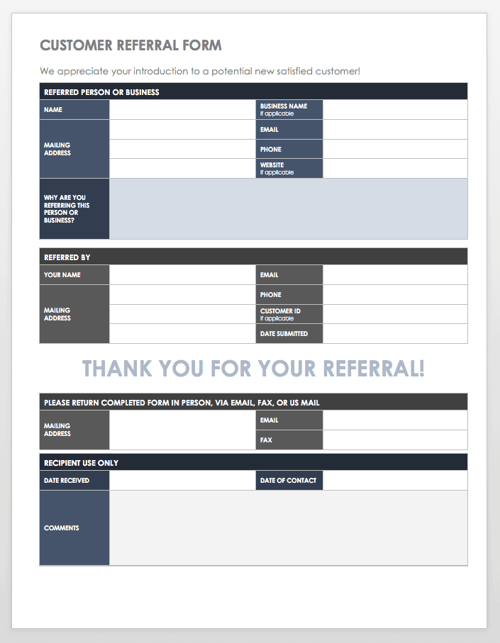 Detail Referral Tracker Excel Template Nomer 42