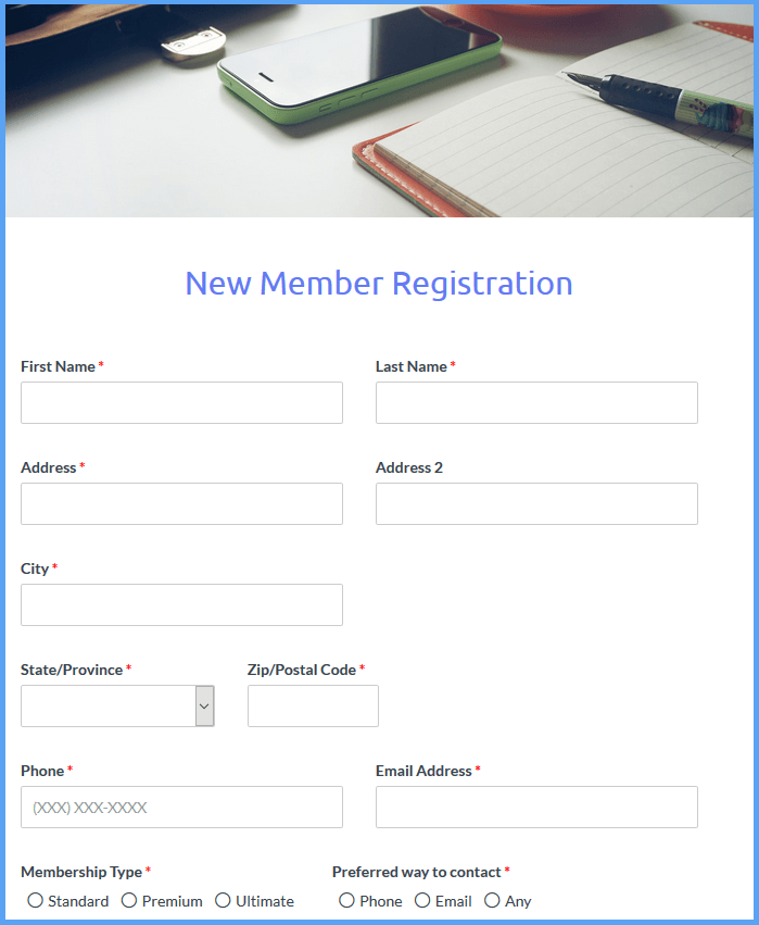 Detail Registration Card Template Nomer 14