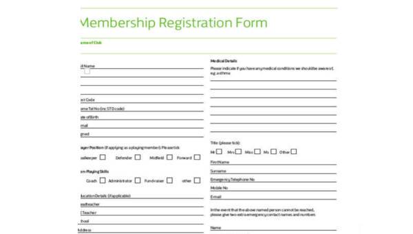 Detail Registration Card Template Nomer 20