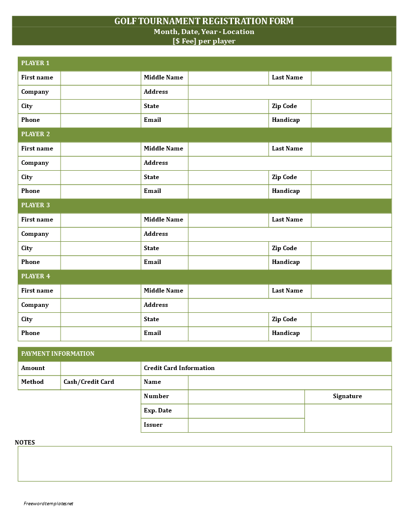 Detail Registration Card Template Nomer 50