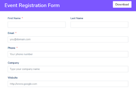 Detail Registration Form Template Nomer 12