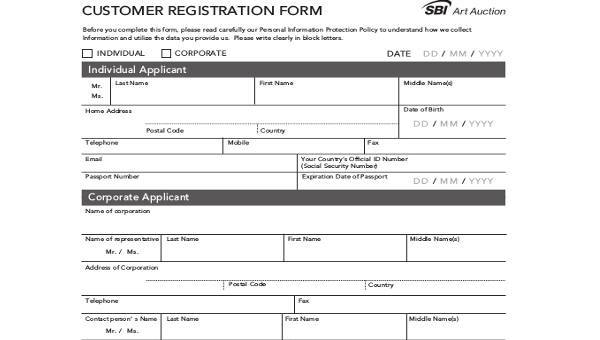 Detail Registration Form Template Nomer 16