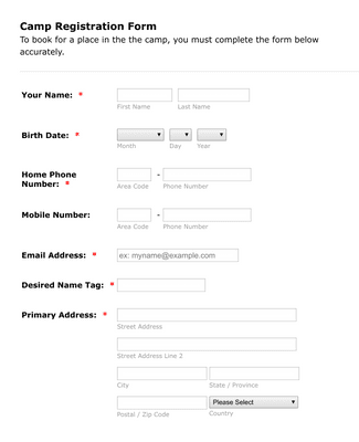 Detail Registration Form Template Nomer 31