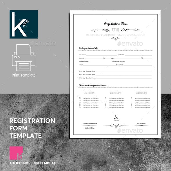 Detail Registration Form Template Nomer 33