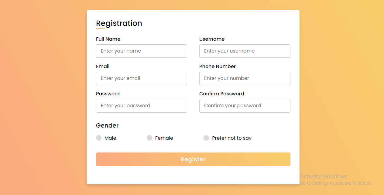 Detail Registration Form Template Nomer 46