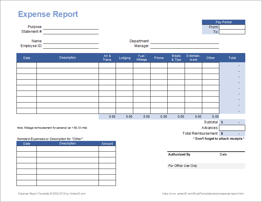 Detail Reimbursement Form Template Excel Nomer 15