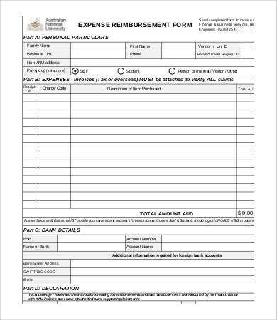 Detail Reimbursement Form Template Excel Nomer 16