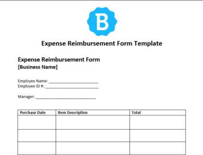 Detail Reimbursement Form Template Excel Nomer 20