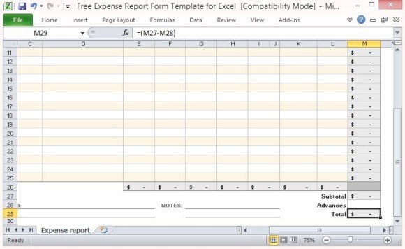 Detail Reimbursement Form Template Excel Nomer 21