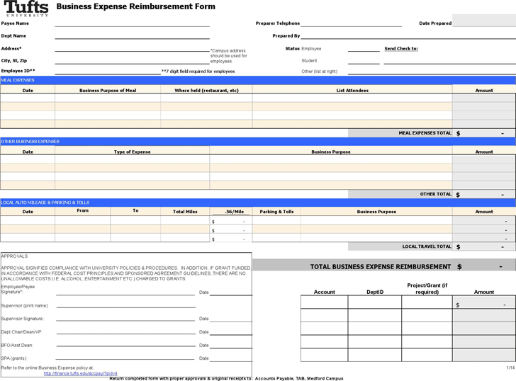 Detail Reimbursement Form Template Excel Nomer 31