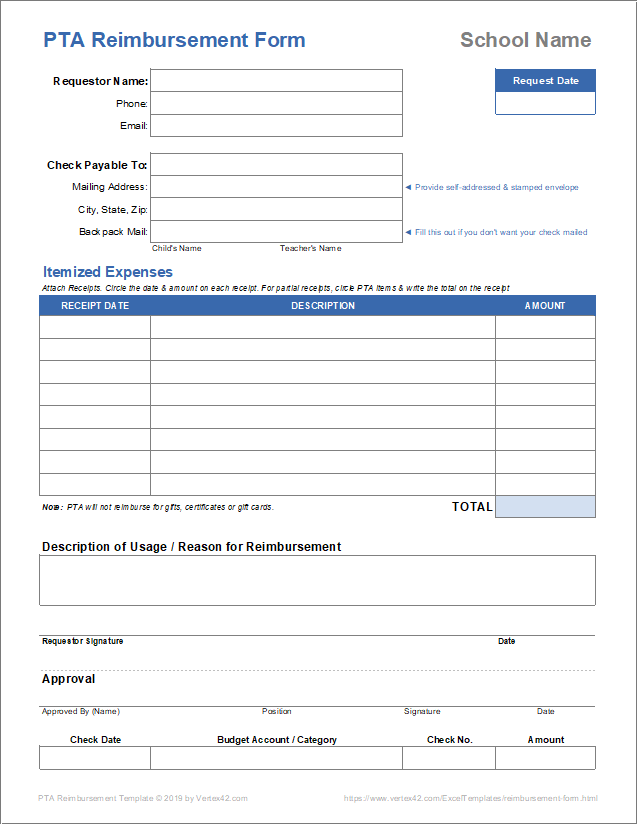 Detail Reimbursement Form Template Excel Nomer 5