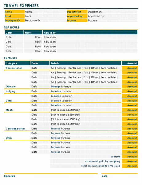 Detail Reimbursement Form Template Excel Nomer 48