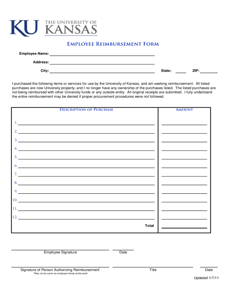 Detail Reimbursement Form Template Excel Nomer 49
