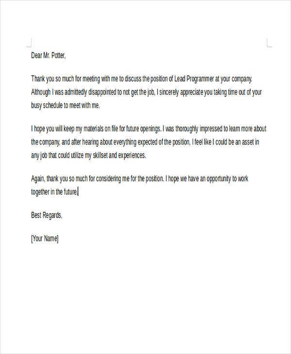 Detail Rejection Letter Template Nomer 7