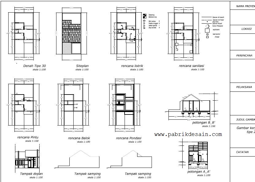 Detail Rencana Air Bersih Apartemen Dwg Gambar Kerja Bangunan Nomer 36