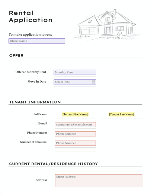 Detail Rental Application Form Template Nomer 43