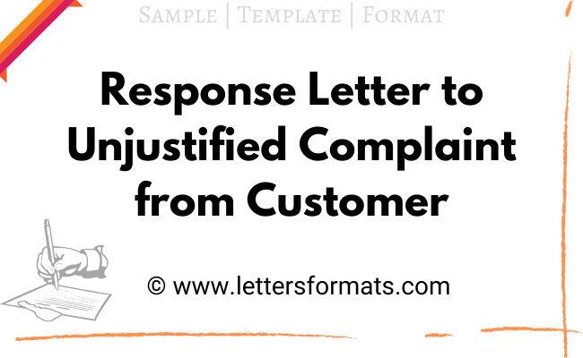 Detail Reply To Complaint Letter Template Nomer 40