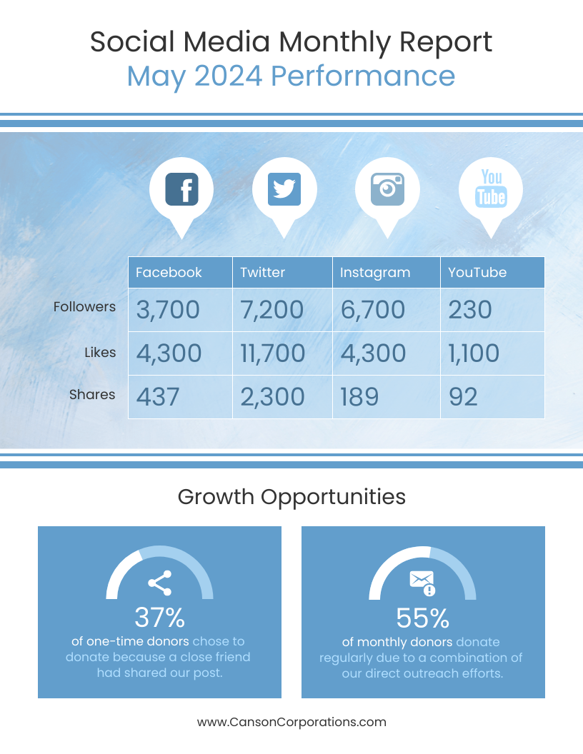 Detail Report Social Media Template Nomer 18