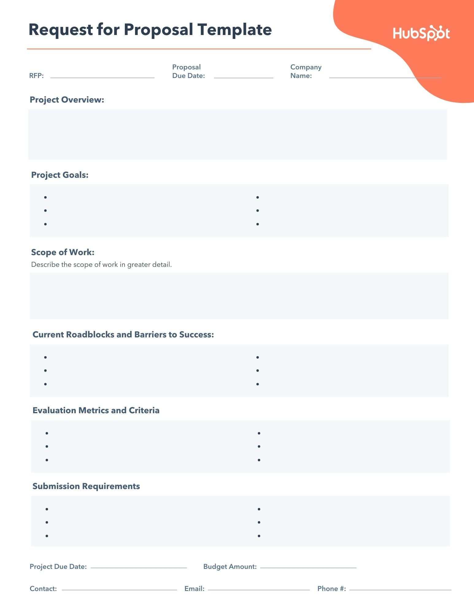 Detail Request For Proposal Evaluation Template Nomer 2