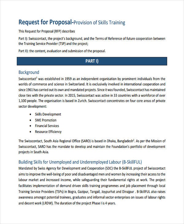 Detail Request For Proposal Evaluation Template Nomer 25
