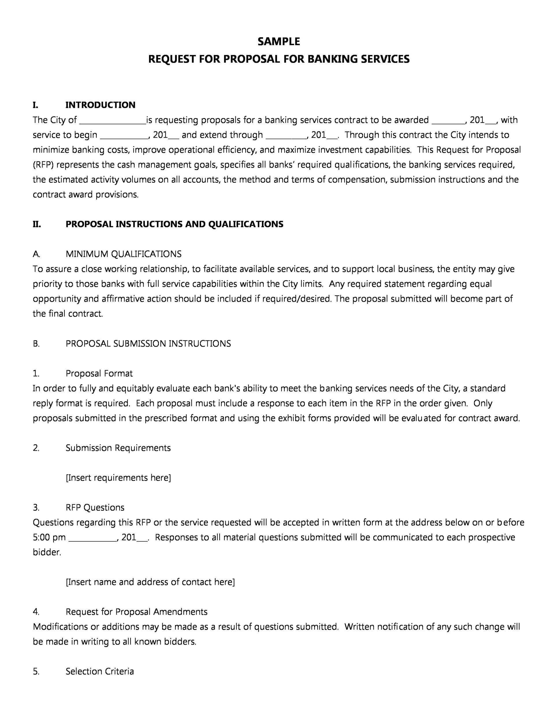 Detail Request For Proposal Evaluation Template Nomer 29