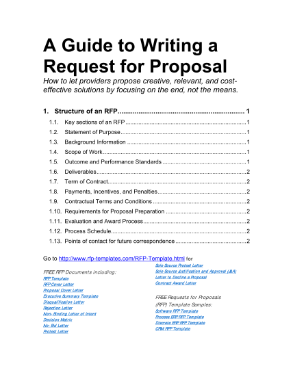 Detail Request For Proposal Evaluation Template Nomer 43