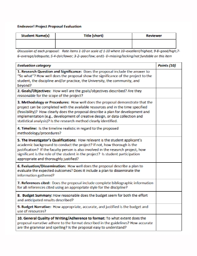 Detail Request For Proposal Evaluation Template Nomer 51