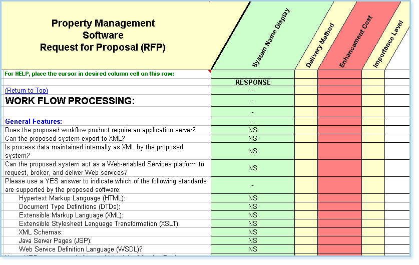Detail Request For Proposal Evaluation Template Nomer 9