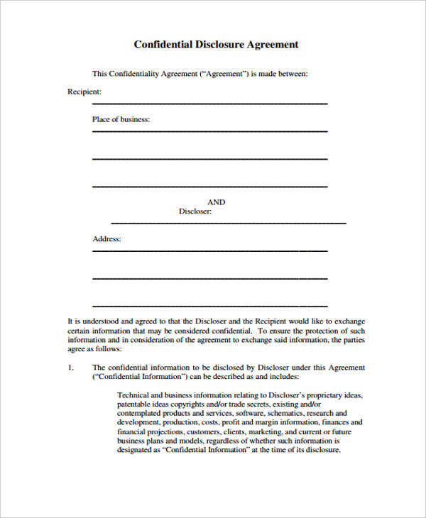 Detail Research Confidentiality Agreement Template Nomer 15