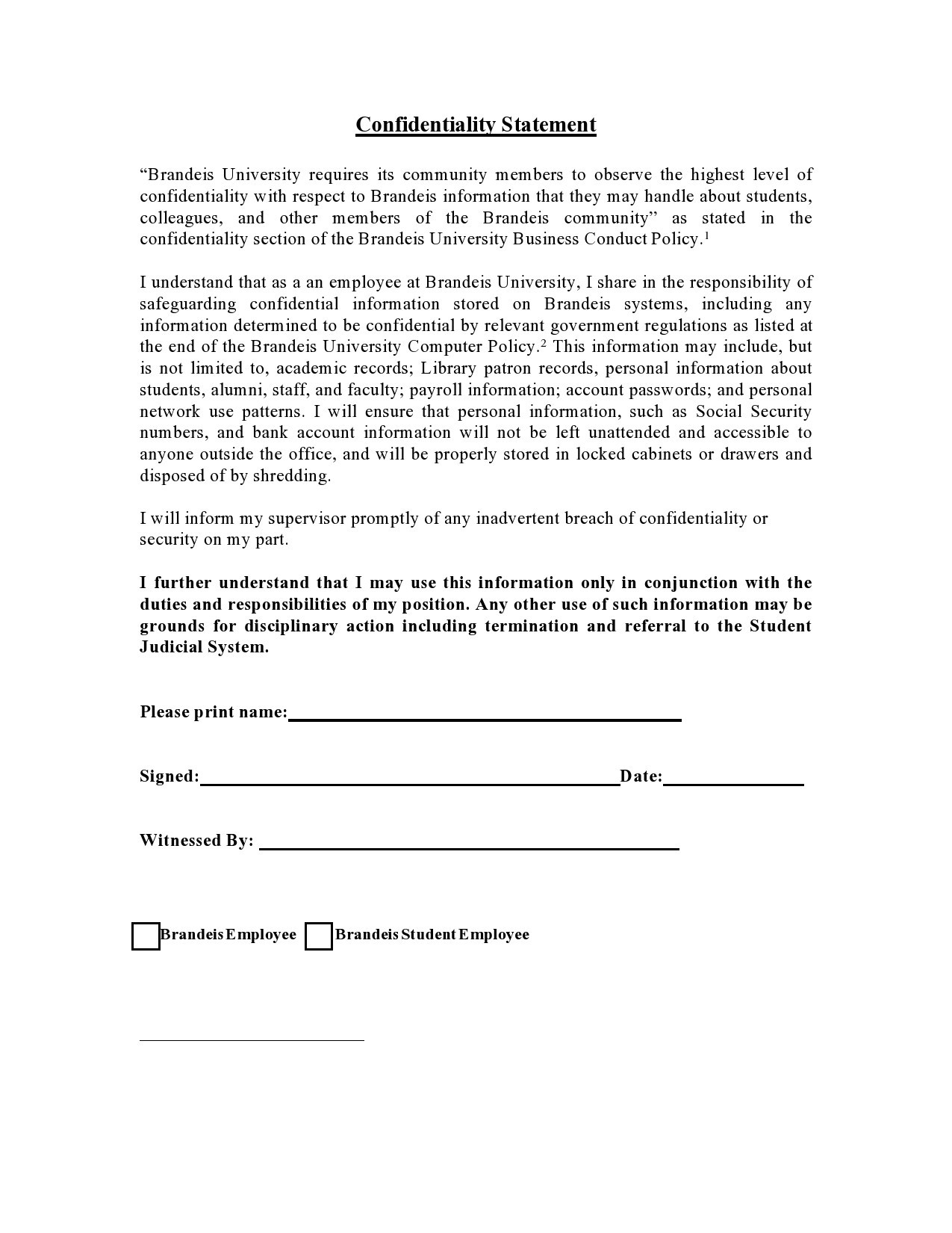 Detail Research Confidentiality Agreement Template Nomer 45