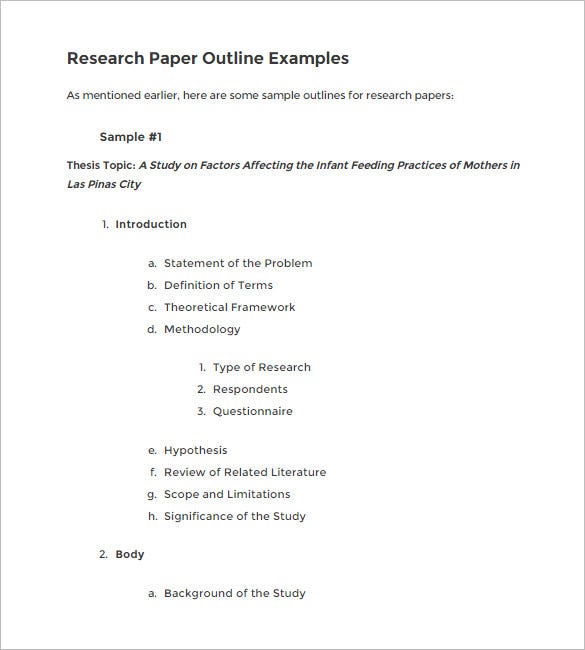 Detail Research Paper Format Template Nomer 50