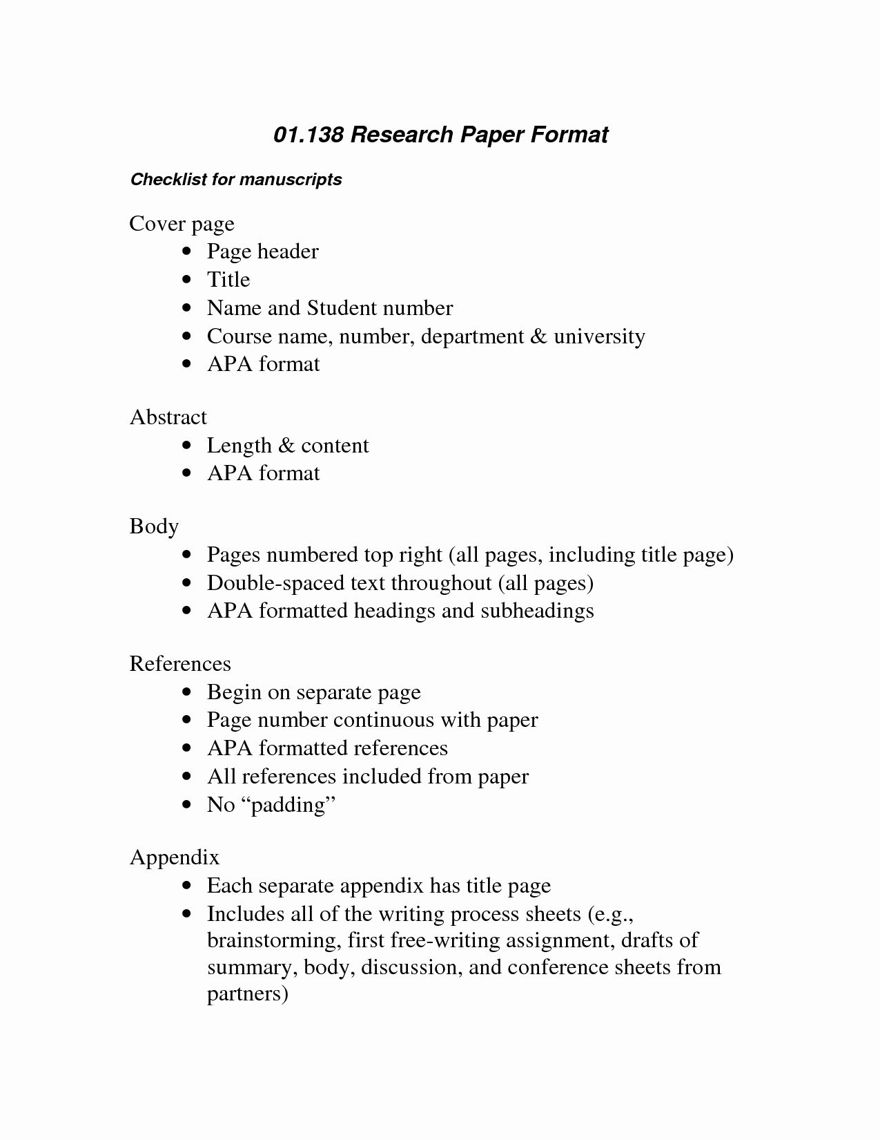 Detail Research Paper Template Apa Style Nomer 23