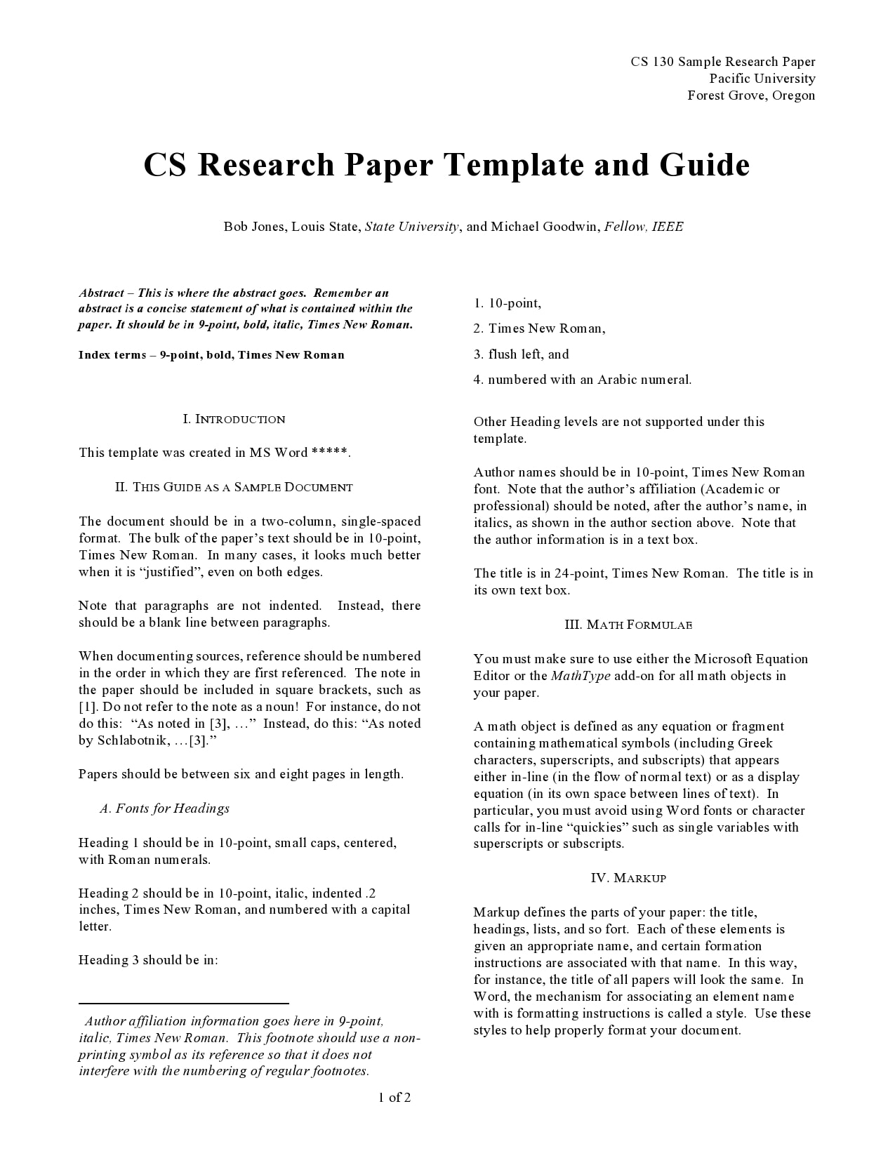 Detail Research Paper Template Word Nomer 25