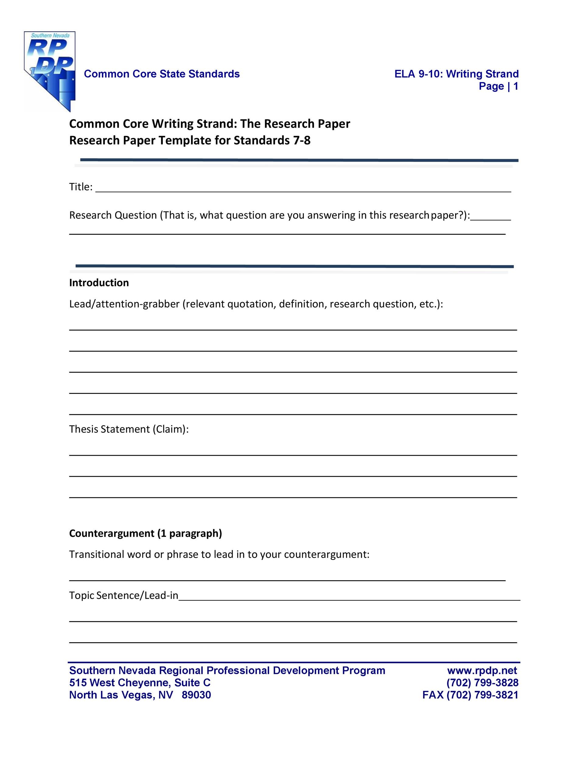 Detail Research Paper Template Word Nomer 35