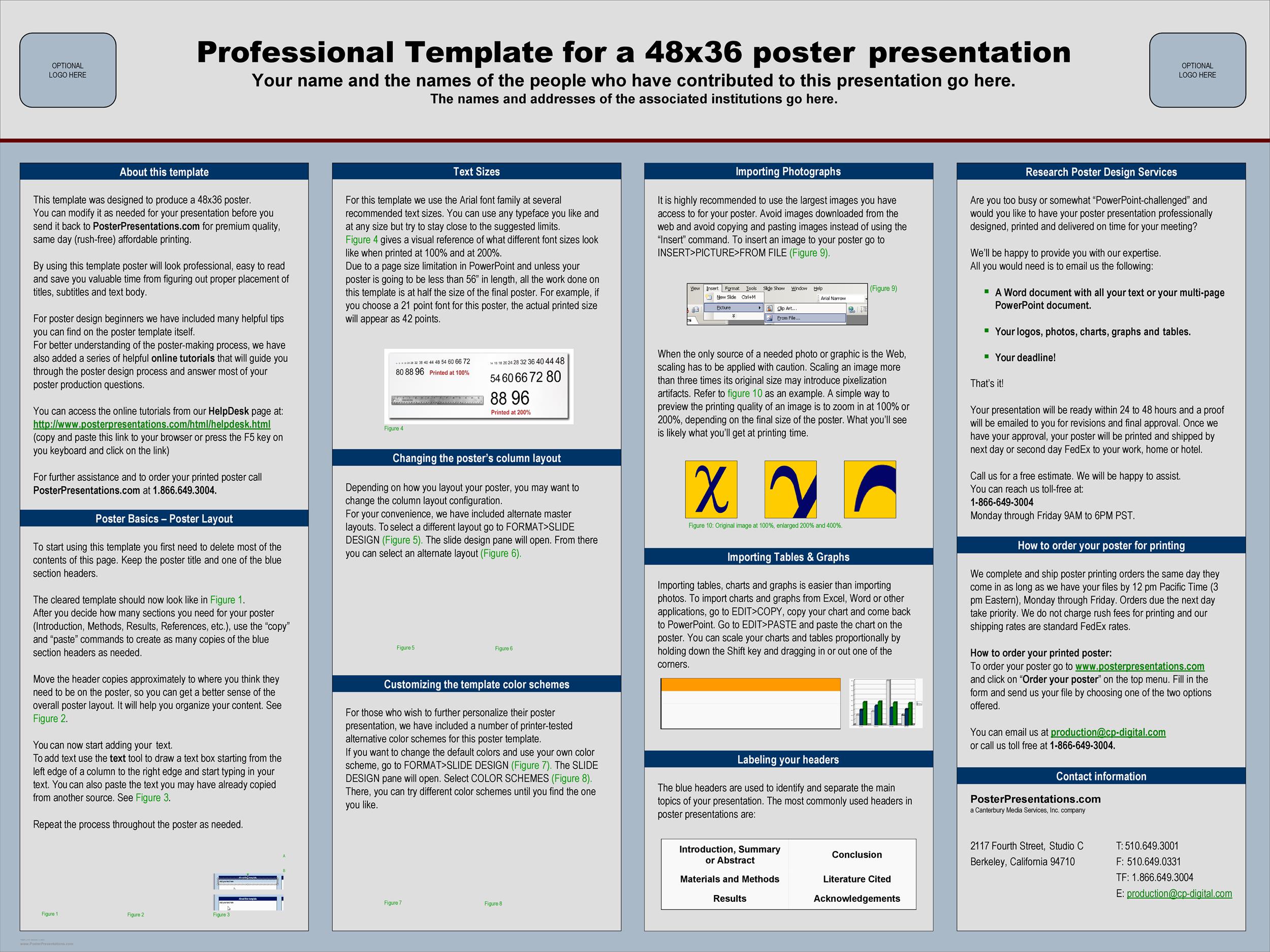Detail Research Poster Template Powerpoint Nomer 18
